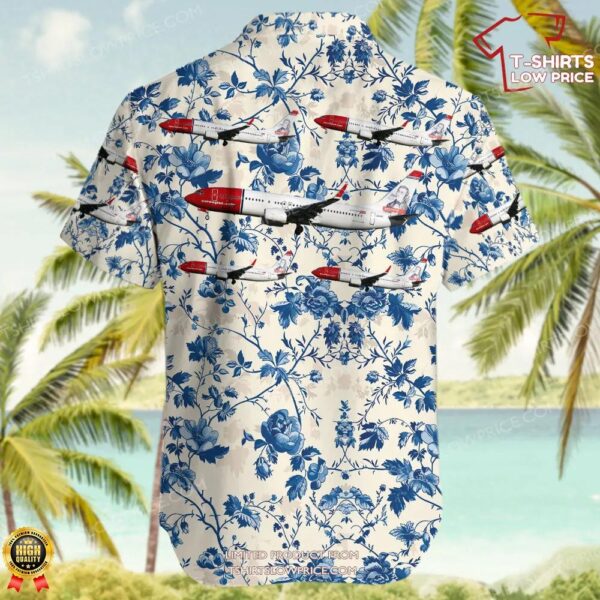 Boeing 737-8KN Norwegian Hawaiian Shirt Boeing 737-8KN Norwegian Hawaiian Shirt