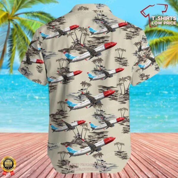 Boeing 737-81M Norwegian Hawaiian Shirt Boeing 737-81M Norwegian Hawaiian Shirt