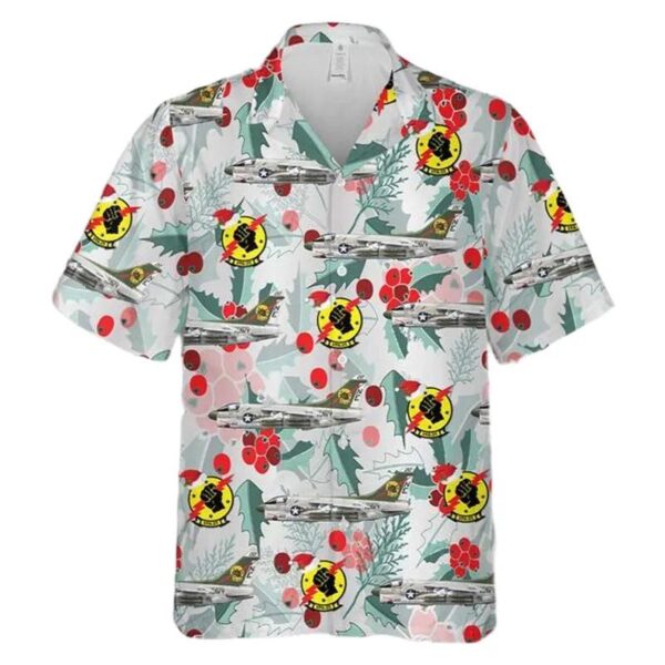 Us Navy A-7e Corsair Ii Of Vfa-25 Fist Of The Fleet Christmas Hawaiian Shirt