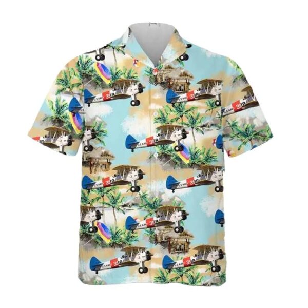 Us Navy Boeing B75n1 Stearman Hawaiian Shirt Us Navy Boeing B75n1 Stearman Hawaiian Shirt