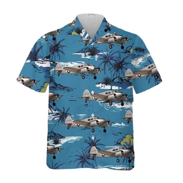 Us Navy Cessna At-17 Bobcat Hawaiian Shirt