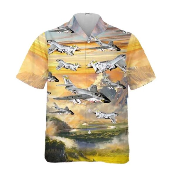 Us Navy Douglas F3d Skyknight Hawaiian Shirt