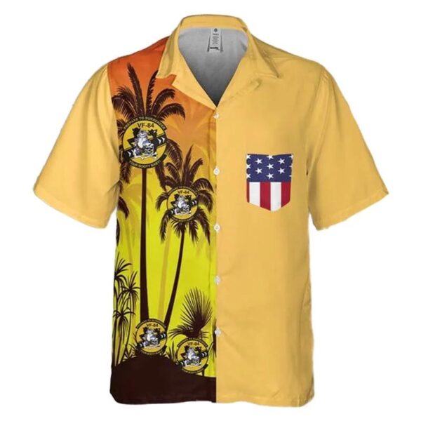 Us Navy F-14a Tomcat Of Vf-84 Jolly Rogers Pocket Hawaiian Shirt Us Navy F-14a Tomcat Of Vf-84 Jolly Rogers Pocket Hawaiian Shirt