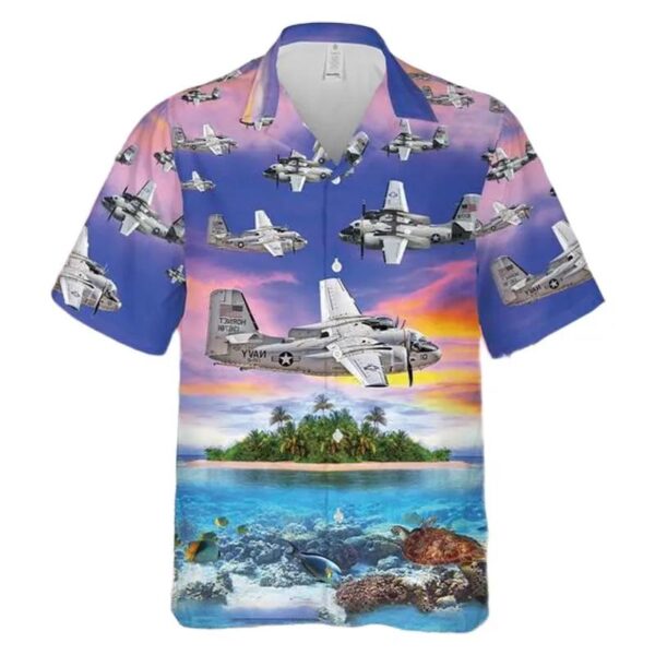 Us Navy Grumman C-1 Trader Cod Vrc-50 Hawaiian Shirt Us Navy Grumman C-1 Trader Cod Vrc-50 Hawaiian Shirt
