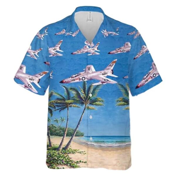 Us Navy Grumman F-11a Tiger Hawaiian Shirt Us Navy Grumman F-11a Tiger Hawaiian Shirt