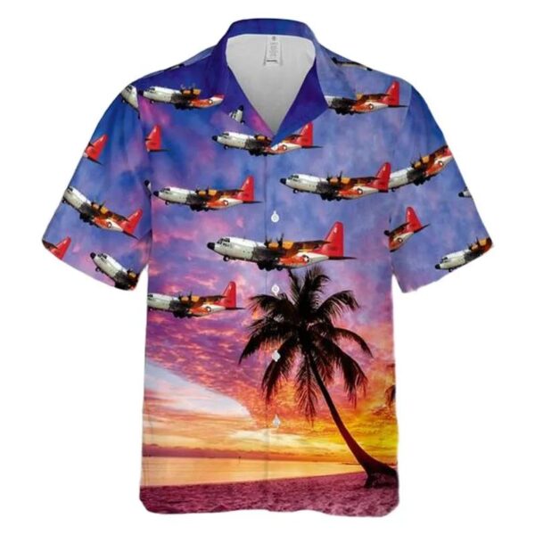Us Navy Lockheed Dc-130a Hercules (buno 570497) Hawaiian Shirt Us Navy Lockheed Dc-130a Hercules (buno 570497) Hawaiian Shirt