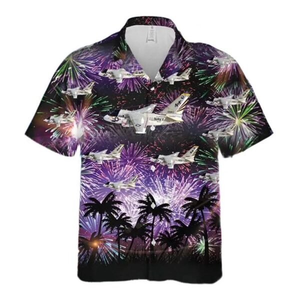 Us Navy Lockheed S-3 Viking Of Vs-37 4th Of July Hawaiian Shirt