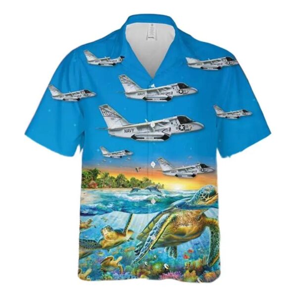 Us Navy Lockheed Us-3a Viking Of Vrc-50 Hawaiian Shirt