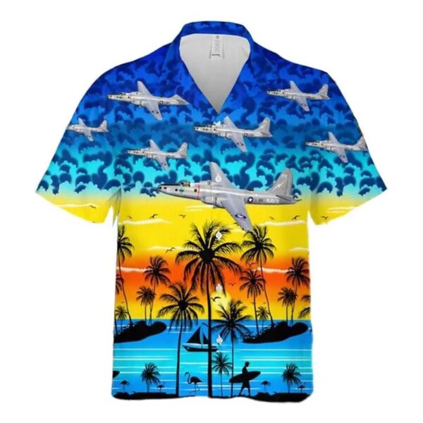 Us Navy Martin P4m Mercator Hawaiian Shirt