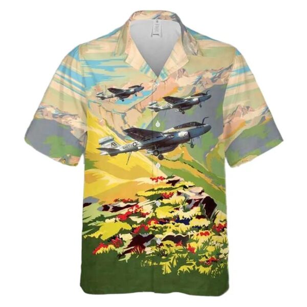 Us Navy Northrop Grumman Ea-6b Prowler Vaq-138 Yellow Jackets Hawaiian Shirt Us Navy Northrop Grumman Ea-6b Prowler Vaq-138 Yellow Jackets Hawaiian Shirt