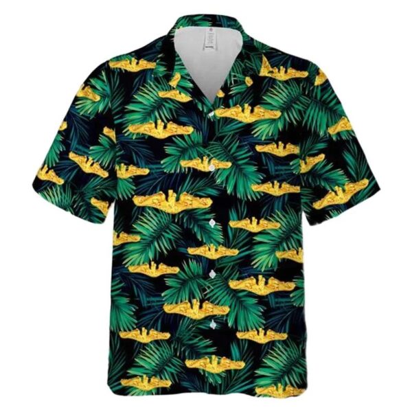 Us Navy Submarine Warfare Insignia Hawaiian Shirt
