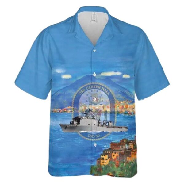 Us Navy Uss Carter Hall (lsd-50) Hawaiian Shirt