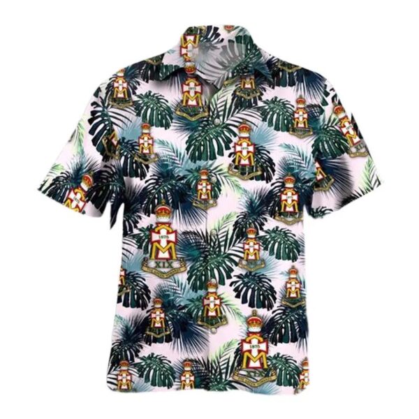 British Army Green Howards Hawaiian Shirt British Army Green Howards Hawaiian Shirt