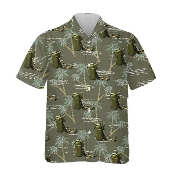 British Army Llp Mk 1 Low Level Parachute Hawaiian Shirt British Army Llp Mk 1 Low Level Parachute Hawaiian Shirt