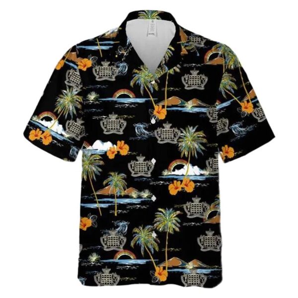 British Army Royal Gloucestershire Hussars Hawaiian Shirt British Army Royal Gloucestershire Hussars Hawaiian Shirt