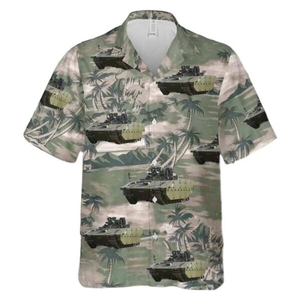 British Army Scout Specialist Vehicle (sv) Hawaiian Shirt