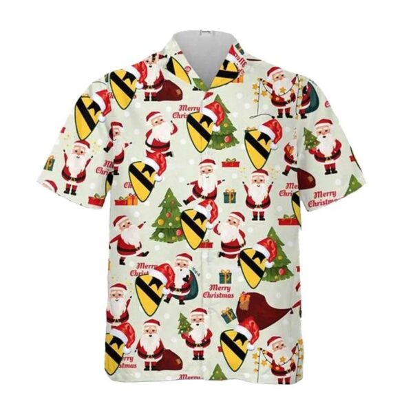 Us Army 1st Cavalry Division Sustainment Brigade Christmas Hawaiian Shirt Us Army 1st Cavalry Division Sustainment Brigade Christmas Hawaiian Shirt