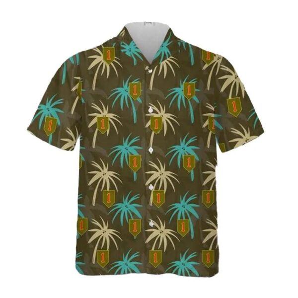 Us Army 1st Infantry Division Sustainment Brigade Hawaiian Shirt Us Army 1st Infantry Division Sustainment Brigade Hawaiian Shirt