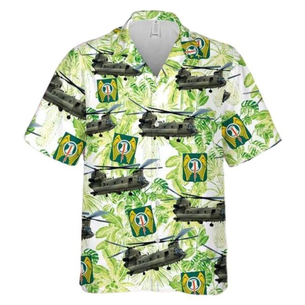 Us Army 501st Aviation Regiment (united States) Ch-47f Chinook Hawaiian Shirt Us Army 501st Aviation Regiment (united States) Ch-47f Chinook Hawaiian Shirt