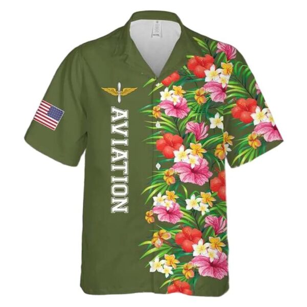Us Army Aviation Branch Badge Hawaiian Shirt Us Army Aviation Branch Badge Hawaiian Shirt