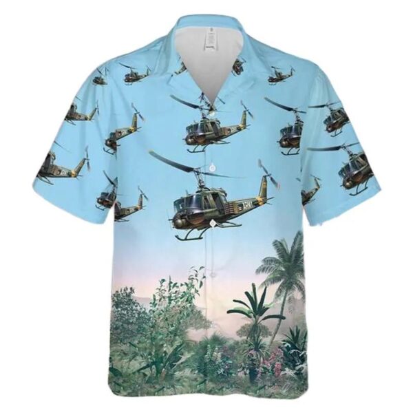Us Army Bell Uh-1b Helicopter Hawaiian Shirt Us Army Bell Uh-1b Helicopter Hawaiian Shirt