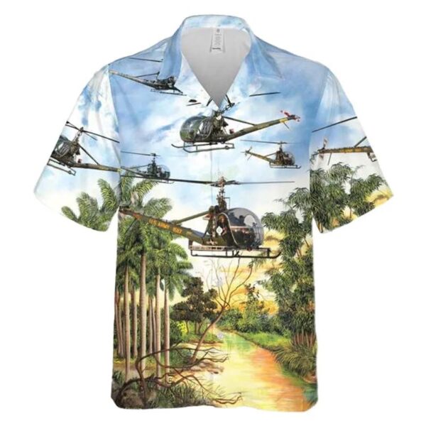 Us Army Hiller Oh-23 Raven Hawaiian Shirt Us Army Hiller Oh-23 Raven Hawaiian Shirt