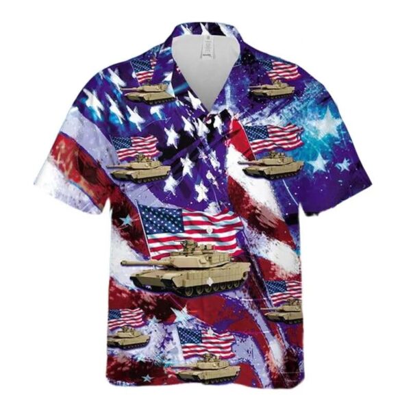 Us Army M1 Abrams 4th Of July Hawaiian Shirt Us Army M1 Abrams 4th Of July Hawaiian Shirt