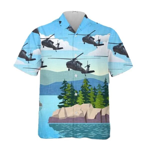 Us Army New York Army National Guard 142nd Aviation Regiment Uh-60l Black Hawk Hawaiian Shirt Us Army New York Army National Guard 142nd Aviation Regiment Uh-60l Black Hawk Hawaiian Shirt