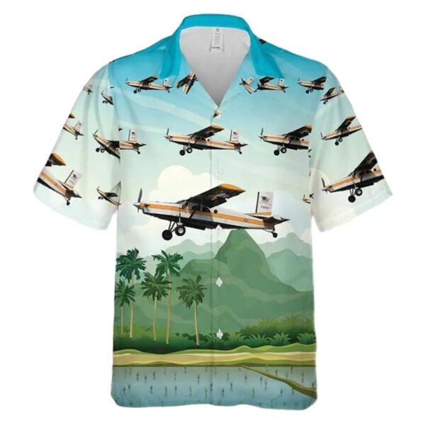 Us Army Pilatus Pc-6b2-h2 Turbo Porter Hawaiian Shirt Us Army Pilatus Pc-6b2-h2 Turbo Porter Hawaiian Shirt