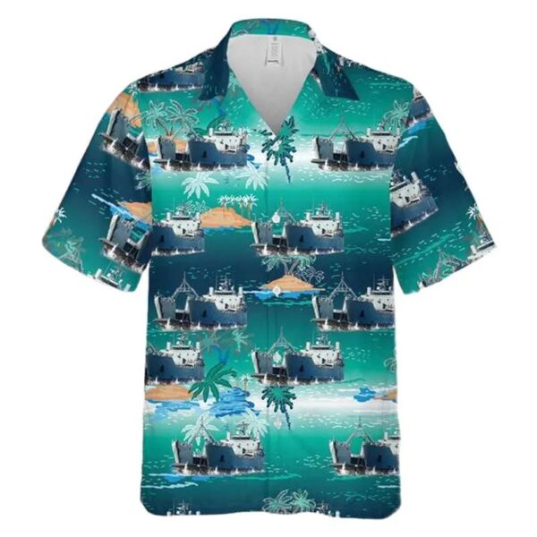 Us Army Usav General Frank S. Besson Jr. (lsv-1) Of 7th Transportation Brigade (united States) Hawaiian Shirt Us Army Usav General Frank S. Besson Jr. (lsv-1) Of 7th Transportation Brigade (united States) Hawaiian Shirt