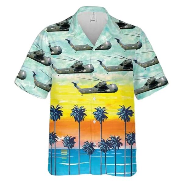 Us Army Vietnam Era Ch-37b Mojave Helicopter Hawaiian Shirt Us Army Vietnam Era Ch-37b Mojave Helicopter Hawaiian Shirt