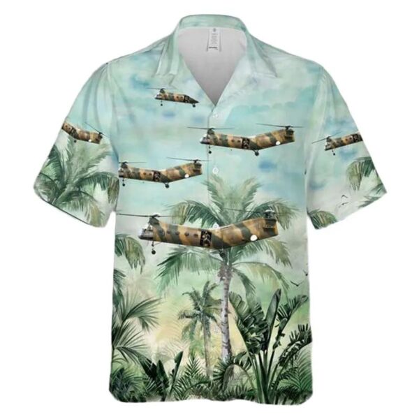 Us Army Vietnam Era H-21c Shawnee Hawaiian Shirt Us Army Vietnam Era H-21c Shawnee Hawaiian Shirt