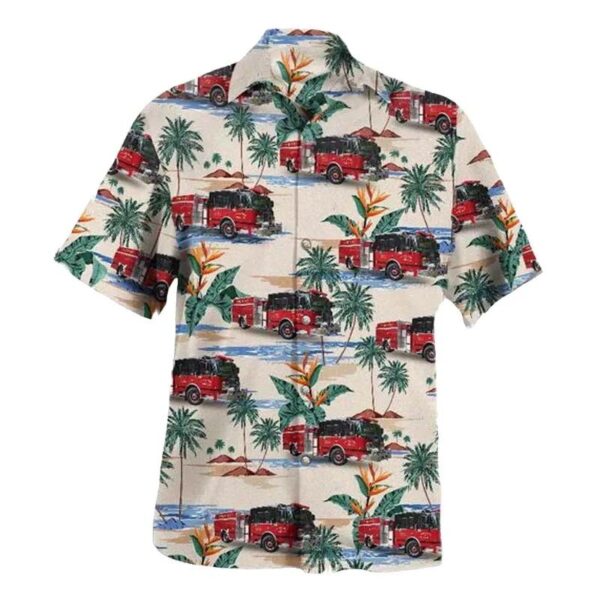Ansonia, Connecticut, Ansonia Fire Department, Charters Hose Station Hawaiian Shirt Ansonia, Connecticut, Ansonia Fire Department, Charters Hose Station Hawaiian Shirt