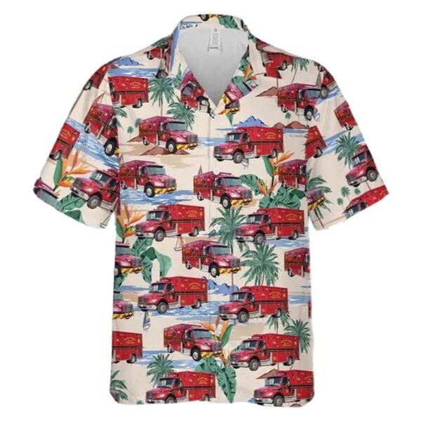 Buffalo Fire Department Ambulance Hawaiian Shirt Buffalo Fire Department Ambulance Hawaiian Shirt