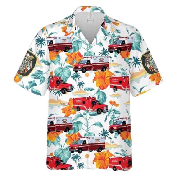 California Sacramento Fire Department Ems Hawaiian Shirt California Sacramento Fire Department Ems Hawaiian Shirt
