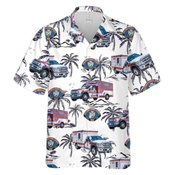 California San Bernardino County Fire Department Ambulance Hawaiian Shirt California San Bernardino County Fire Department Ambulance Hawaiian Shirt