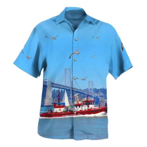 California, San Francisco Fire Department Fireboat Phoenix Hawaiian Shirt California, San Francisco Fire Department Fireboat Phoenix Hawaiian Shirt