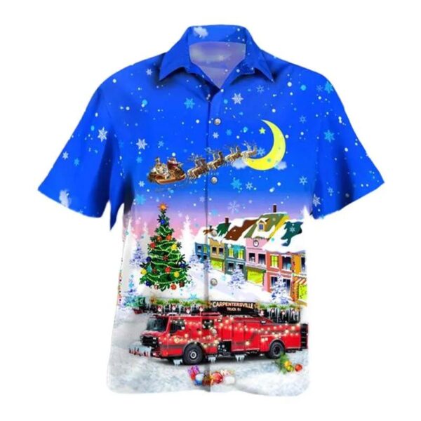 Carpentersville, Illinois, Carpentersville Fire Department Christmas Hawaiian Shirt