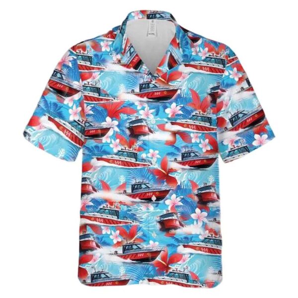 Chicago Fire Department Fast Boat 688 Hawaiian Shirt