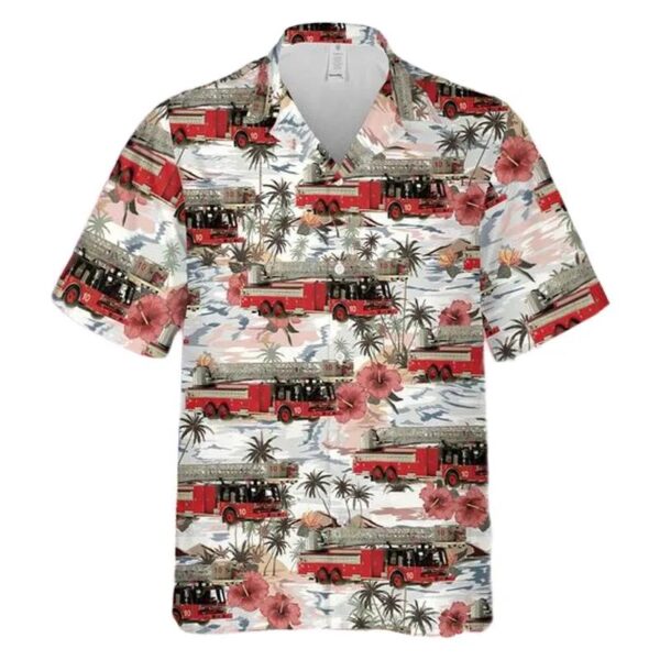 Chicago Fire Department Tower Ladder Company 10 Hawaiian Shirt