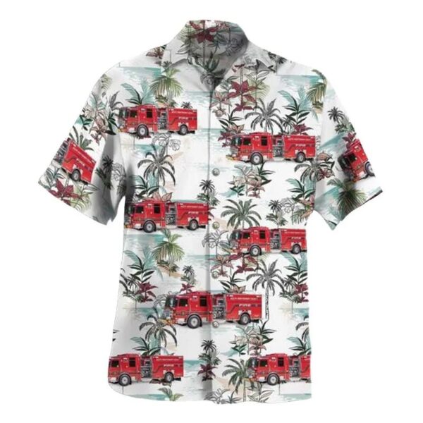 Conroe, Texas, South Montgomery County Fire Department Hawaiian Shirt Conroe, Texas, South Montgomery County Fire Department Hawaiian Shirt