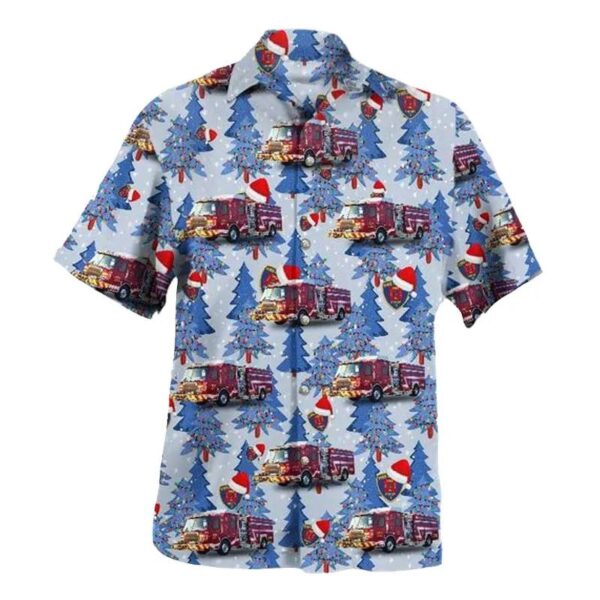 Crosby, Texas, Crosby Volunteer Fire Department Christmas Hawaiian Shirt Crosby, Texas, Crosby Volunteer Fire Department Christmas Hawaiian Shirt