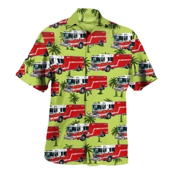 Dekalb Illinois Fire Department Hawaiian Shirt Dekalb Illinois Fire Department Hawaiian Shirt
