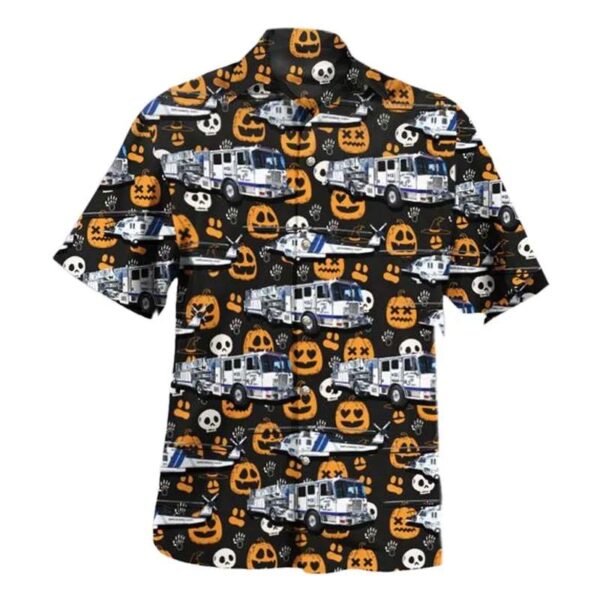 Halloween, Santa Barbara County Fire Department, California Hawaiian Shirt Halloween, Santa Barbara County Fire Department, California Hawaiian Shirt