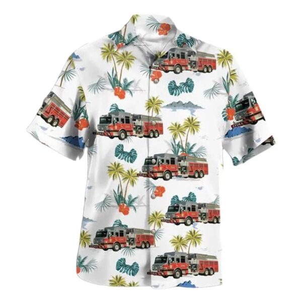 Lake County, Indiana, Merriville Fire Department Tender 7341 Hawaiian Shirt Lake County, Indiana, Merriville Fire Department Tender 7341 Hawaiian Shirt