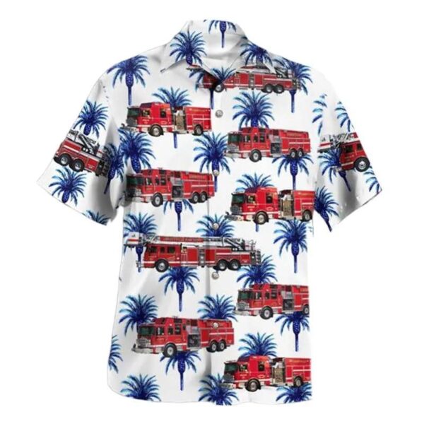 Libertyville, Illinois, Libertyville Fire Department Hawaiian Shirt Libertyville, Illinois, Libertyville Fire Department Hawaiian Shirt