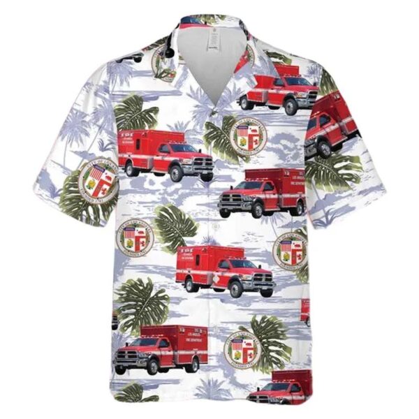 Los Angeles Fire Department Ems Hawaiian Shirt