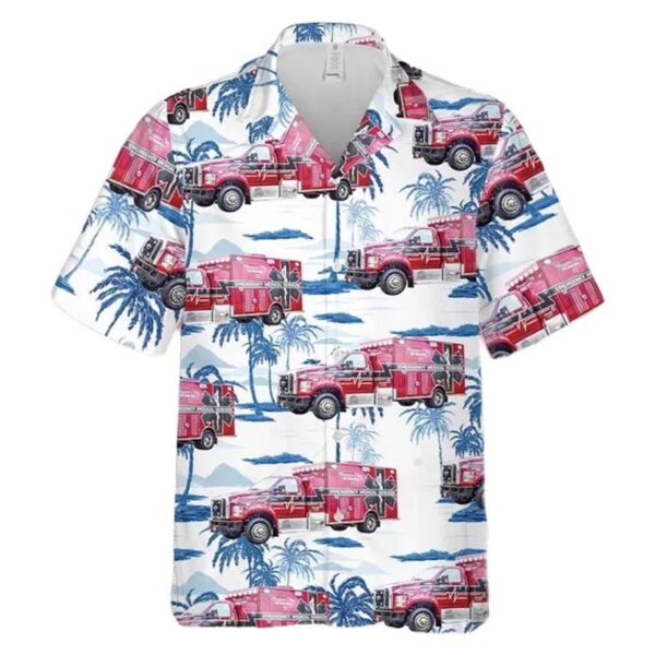 Louisiana City Of Bossier City Fire Department Ems Hawaiian Shirt
