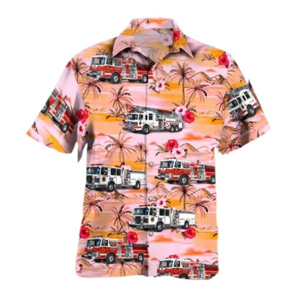 North Haledon, New Jersey, North Haledon Fire Department Hawaiian Shirt North Haledon, New Jersey, North Haledon Fire Department Hawaiian Shirt