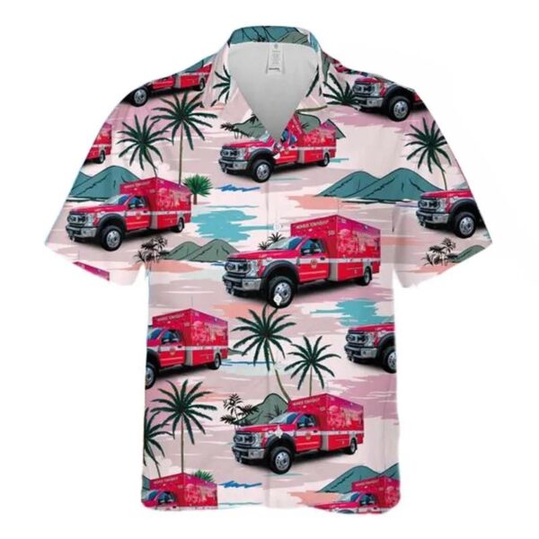Ohio Monroe Township Fire Department Ambulance Hawaiian Shirt Ohio Monroe Township Fire Department Ambulance Hawaiian Shirt